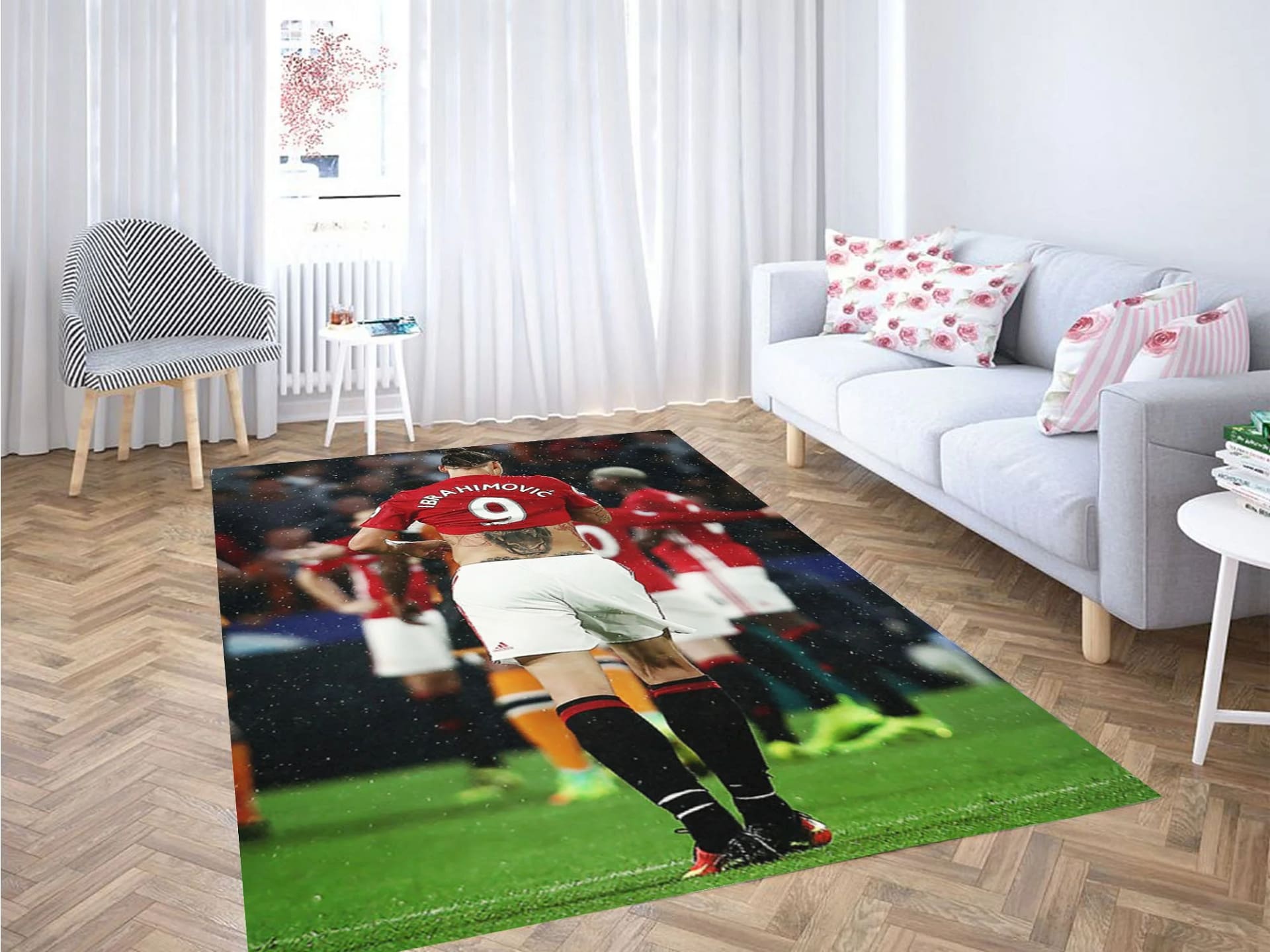 Zlatan Ibrahimovic Manchester United Carpet Rug