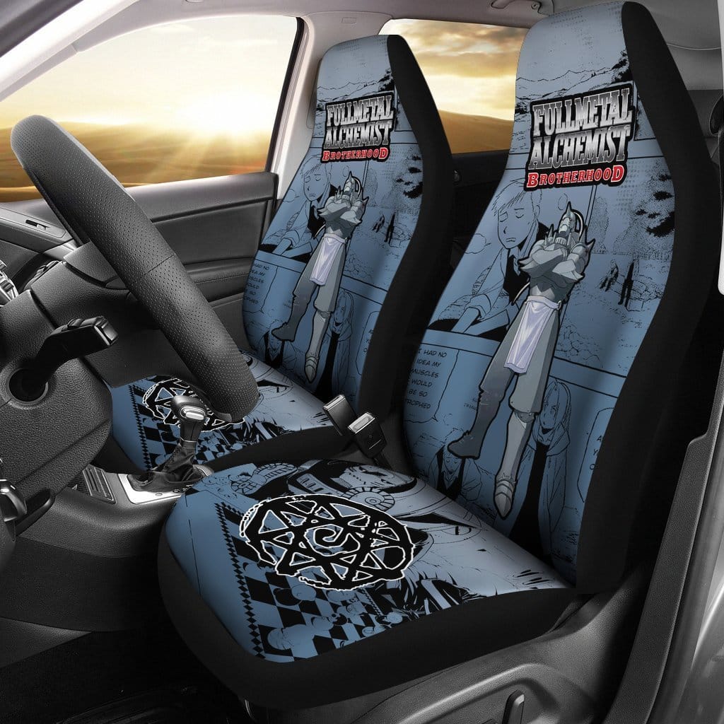 Alphonse Elric Fullmetal Alchemist Brotherhood For Fan Gift Sku 1606 Car Seat Covers