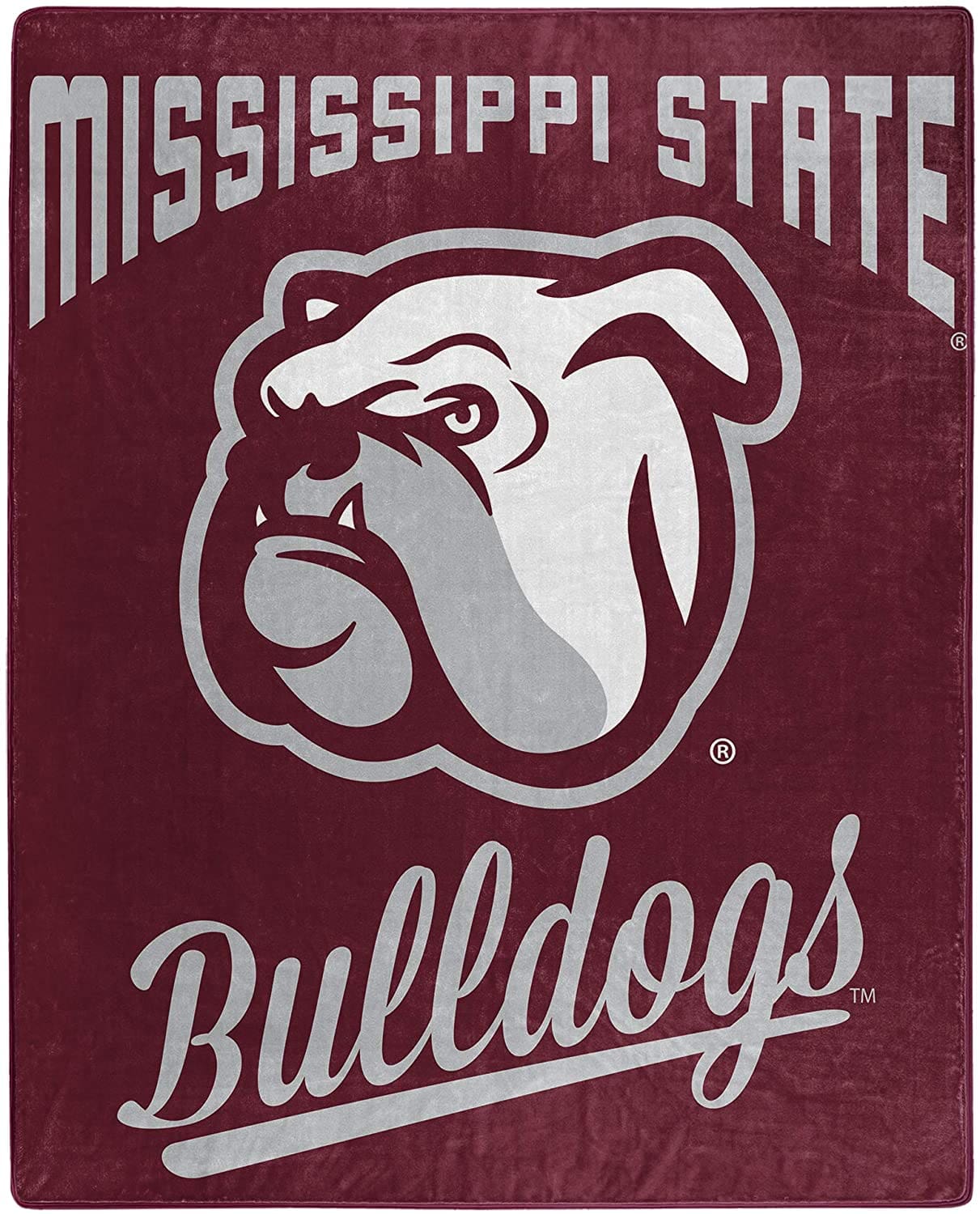Alumni Silk Touch Throw Blanket Mississippi State Bulldogs Fleece Blanket