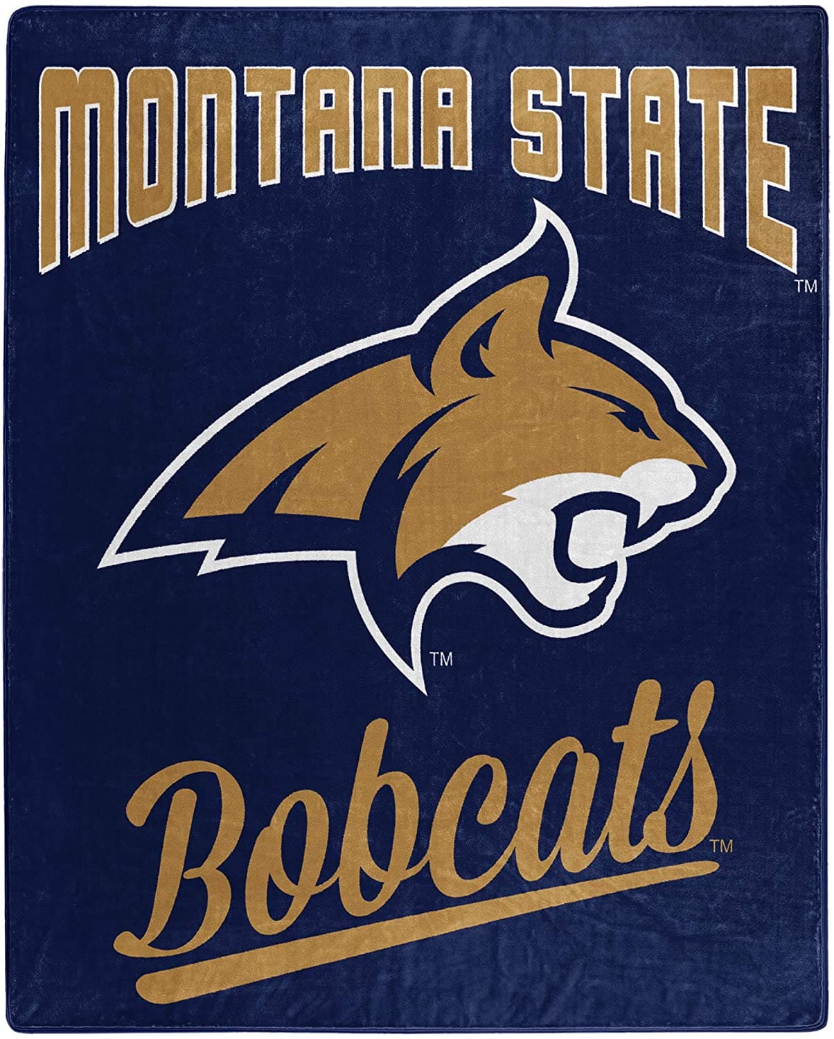 Alumni Silk Touch Throw Blanket Montana State Bobcats Fleece Blanket