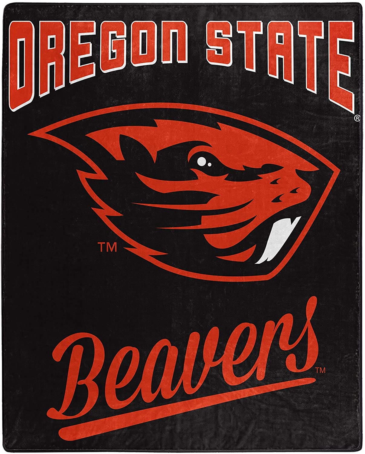 Alumni Silk Touch Throw Blanket Oregon State Beavers Fleece Blanket