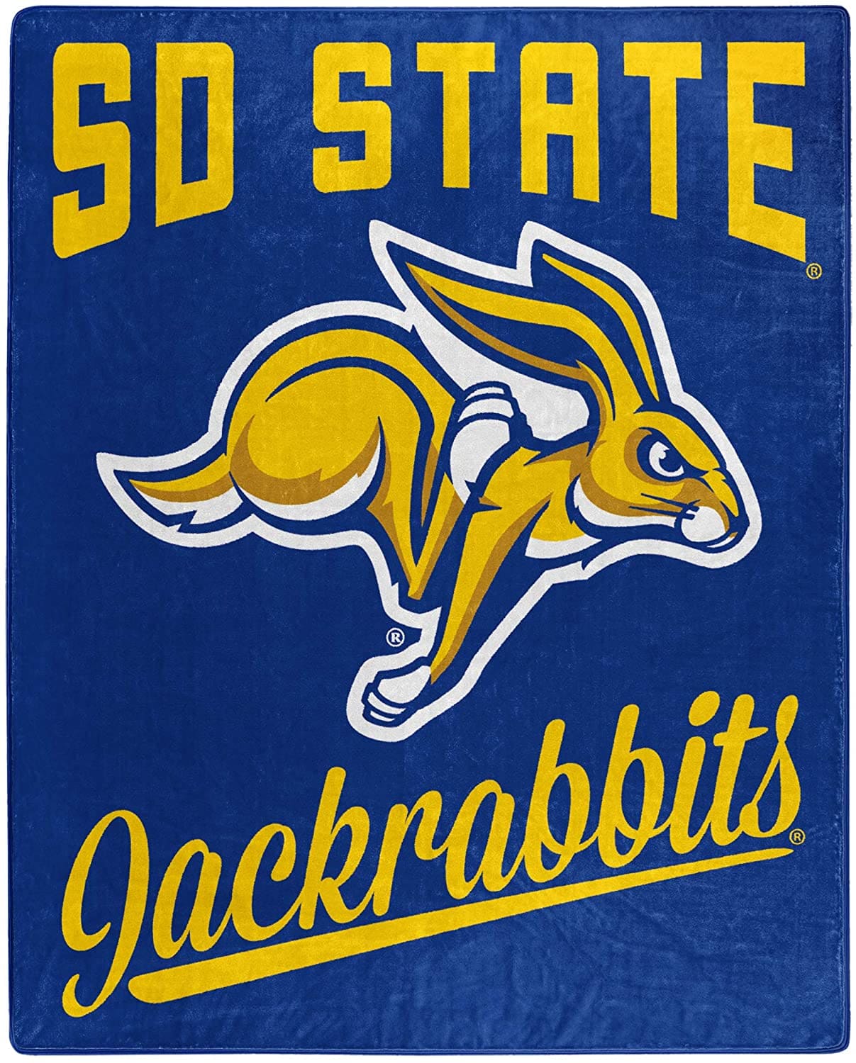 Alumni Silk Touch Throw Blanket South Dakota State Jackrabbits Fleece Blanket