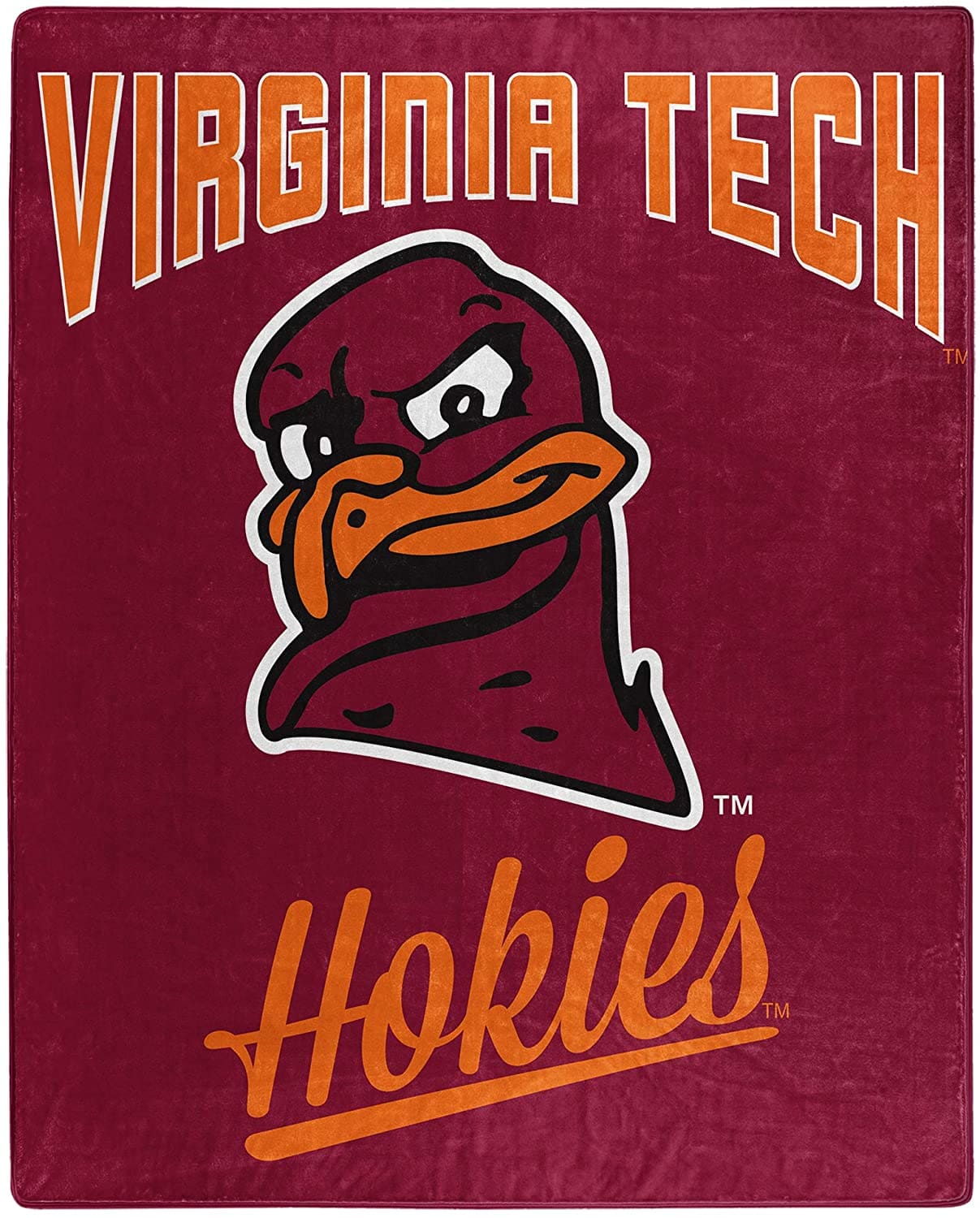 Alumni Silk Touch Throw Blanket Virginia Tech Hokies Fleece Blanket