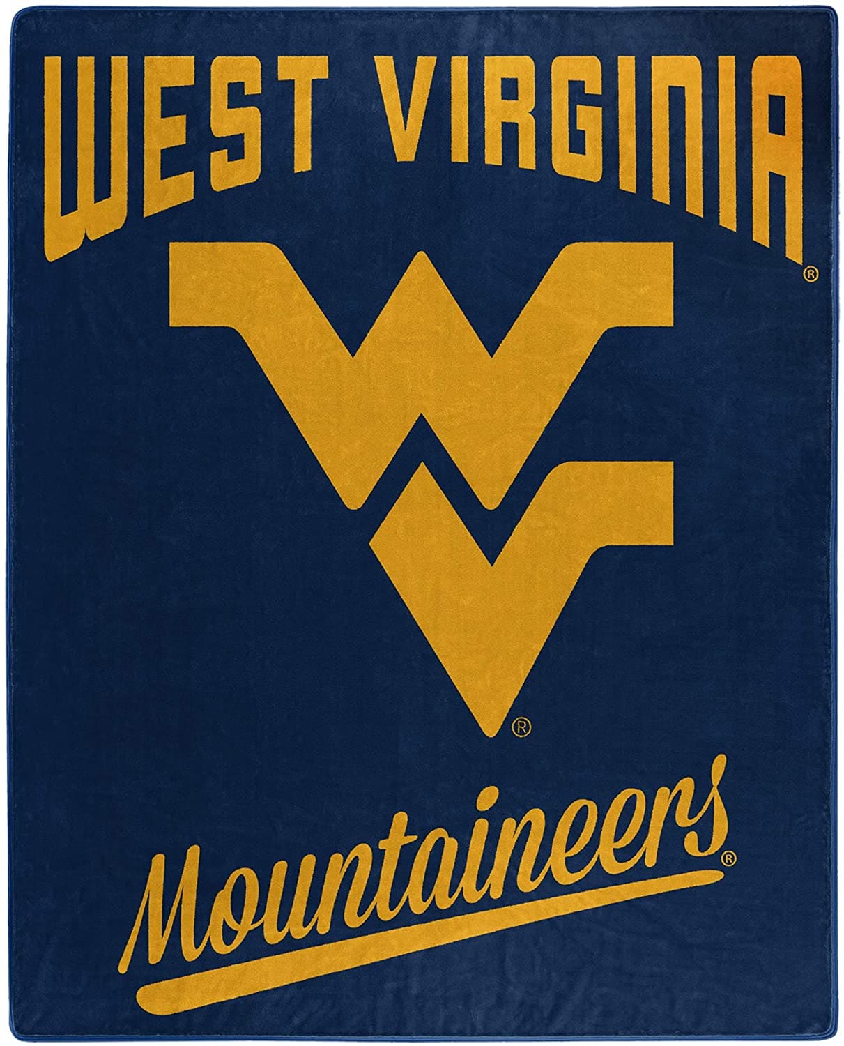 Alumni Silk Touch Throw Blanket West Virginia Mountaineers Fleece Blanket