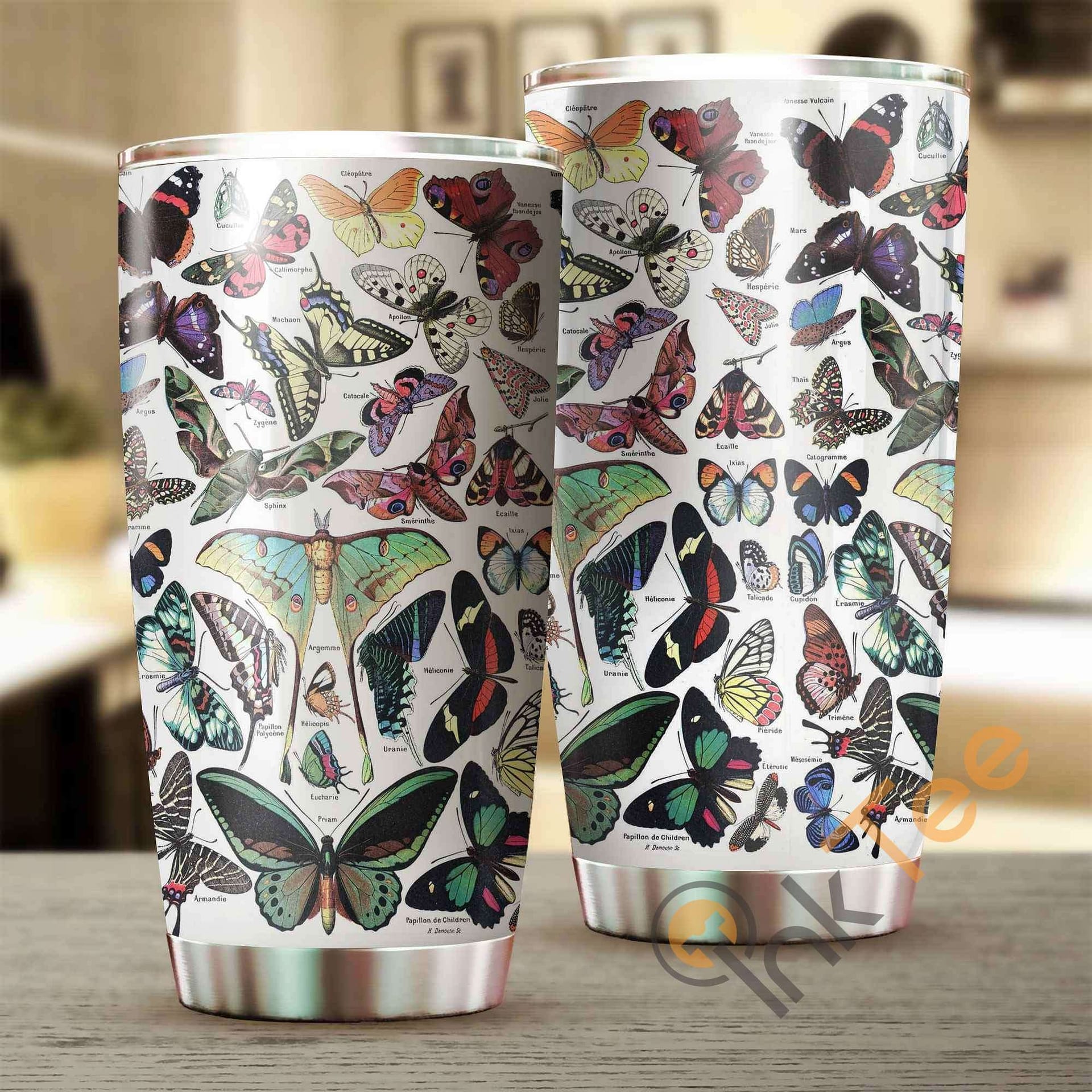Amazing Butterfly Collection Art Amazon Best Seller Sku 2593 Stainless Steel Tumbler