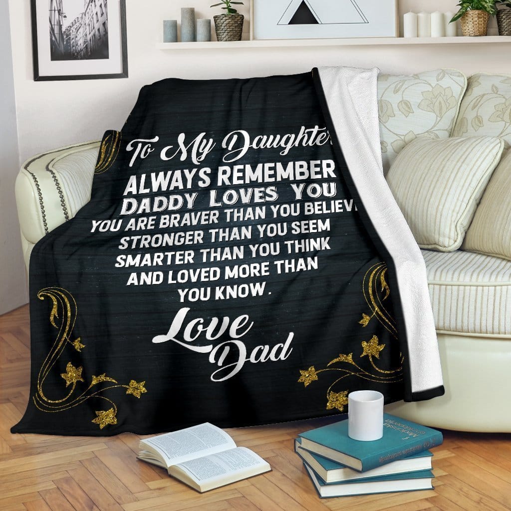Amazon Best Seller Daughter You Are Stronger Than You Know From Dad Fleece Blanket