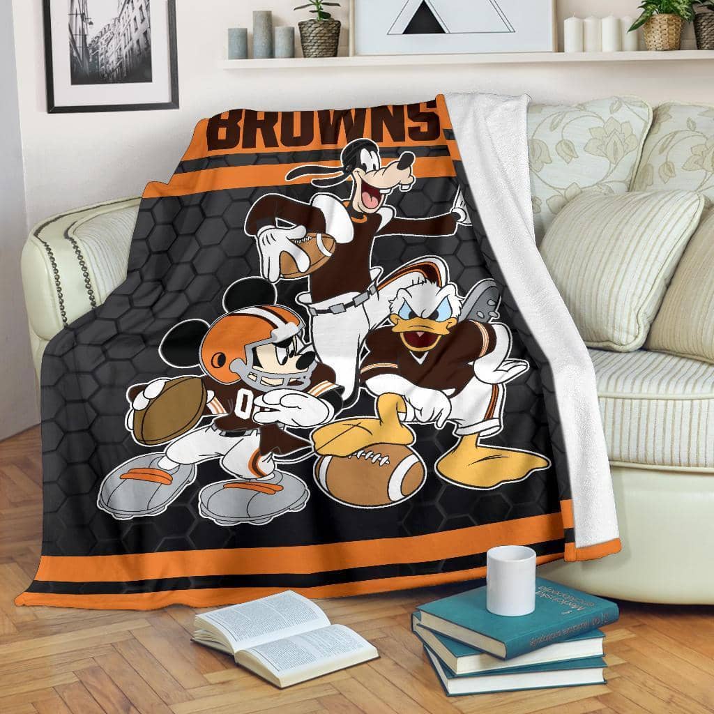 Amazon Best Seller Disney Browns Team Football Fleece Blanket