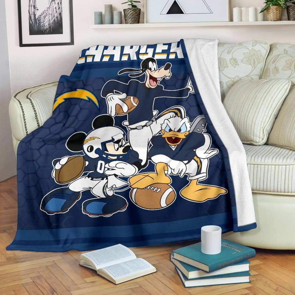 Amazon Best Seller Disney Chargers Team Football Fleece Blanket