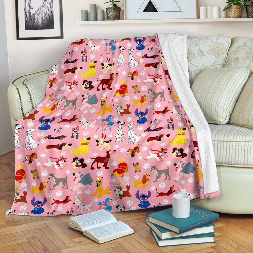 Amazon Best Seller Disney Dogs Funny Fleece Blanket