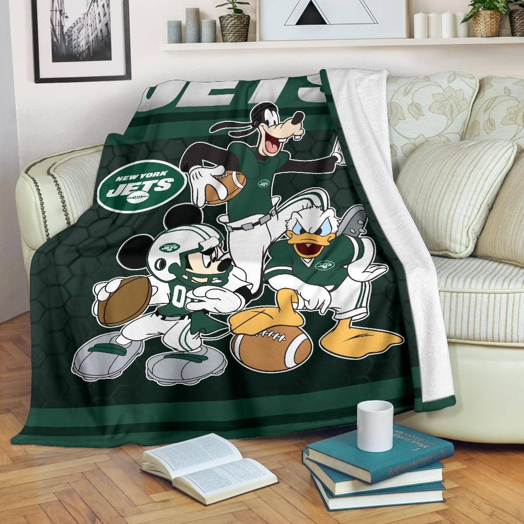 Amazon Best Seller Disney New York Jets Team Football Fleece Blanket