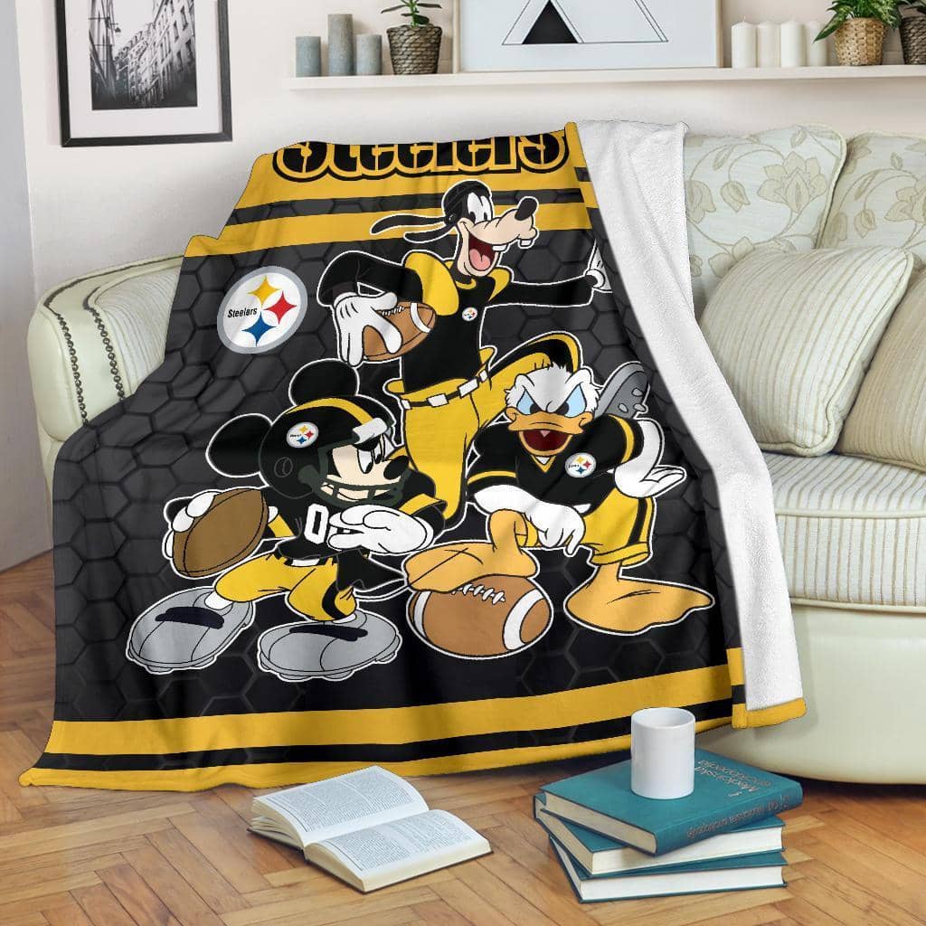 Amazon Best Seller Disney Steelers Team Football Fleece Blanket