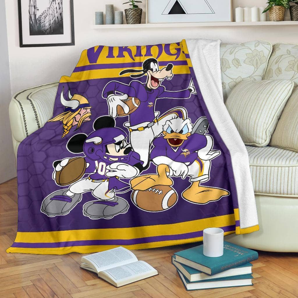 Amazon Best Seller Disney Vikings Team Football Fleece Blanket