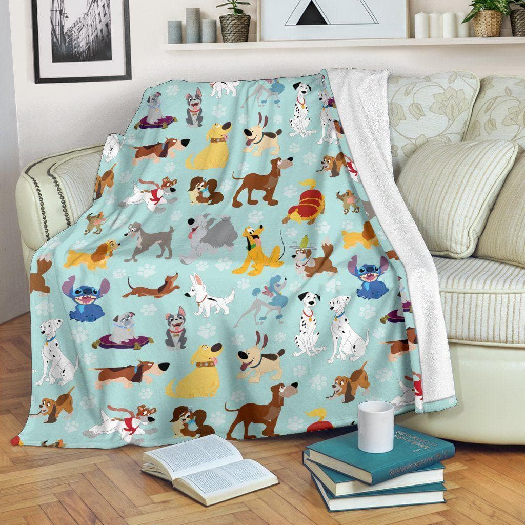 Amazon Best Seller Dog Characters Disney Fleece Blanket