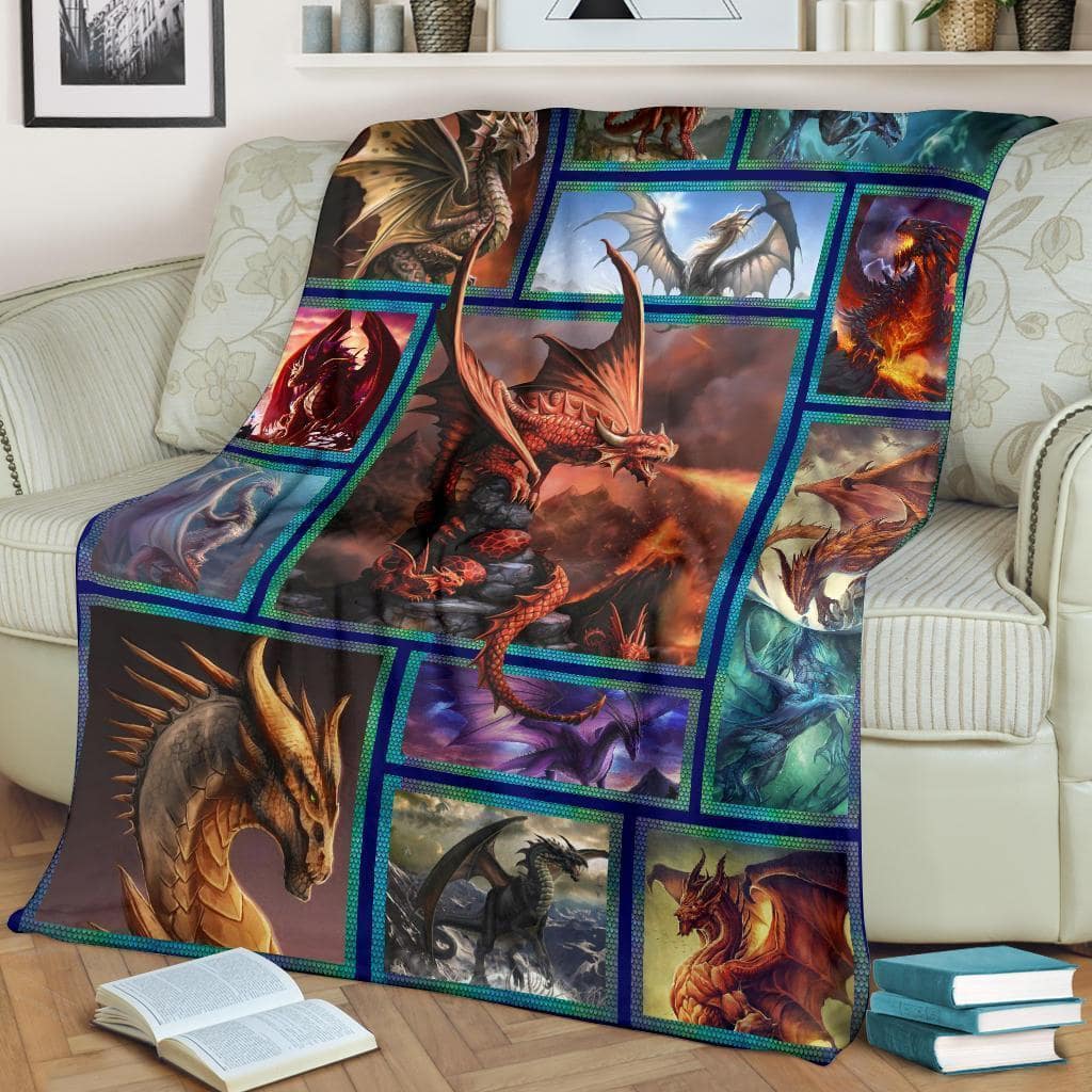 Amazon Best Seller Dragons Idea Dragon Lover Fleece Blanket