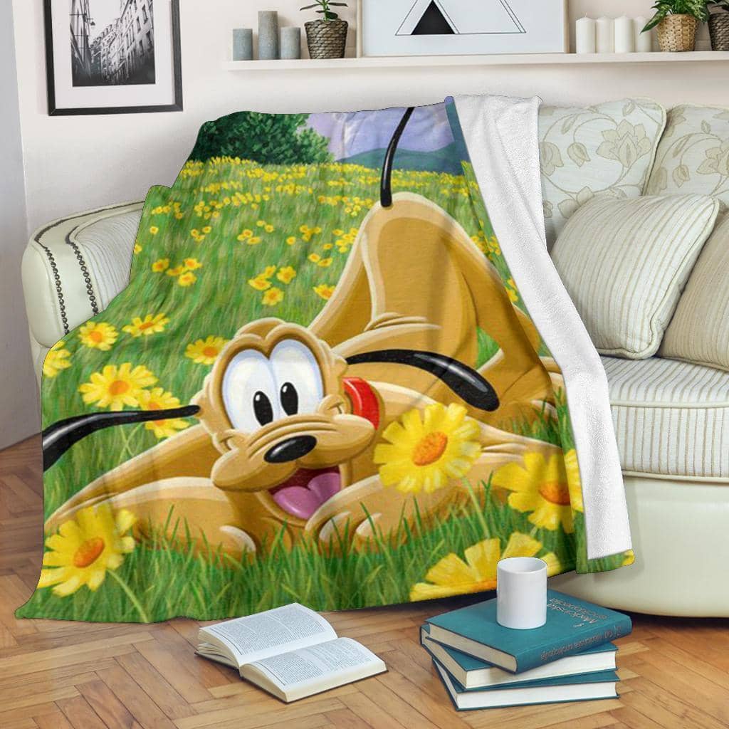 Amazon Best Seller Flower Pluto Funny Fleece Blanket