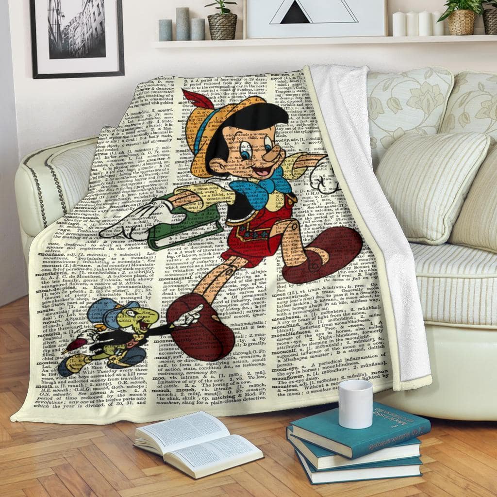 Amazon Best Seller Funny Jiminy Cricket Pinocchio Fleece Blanket