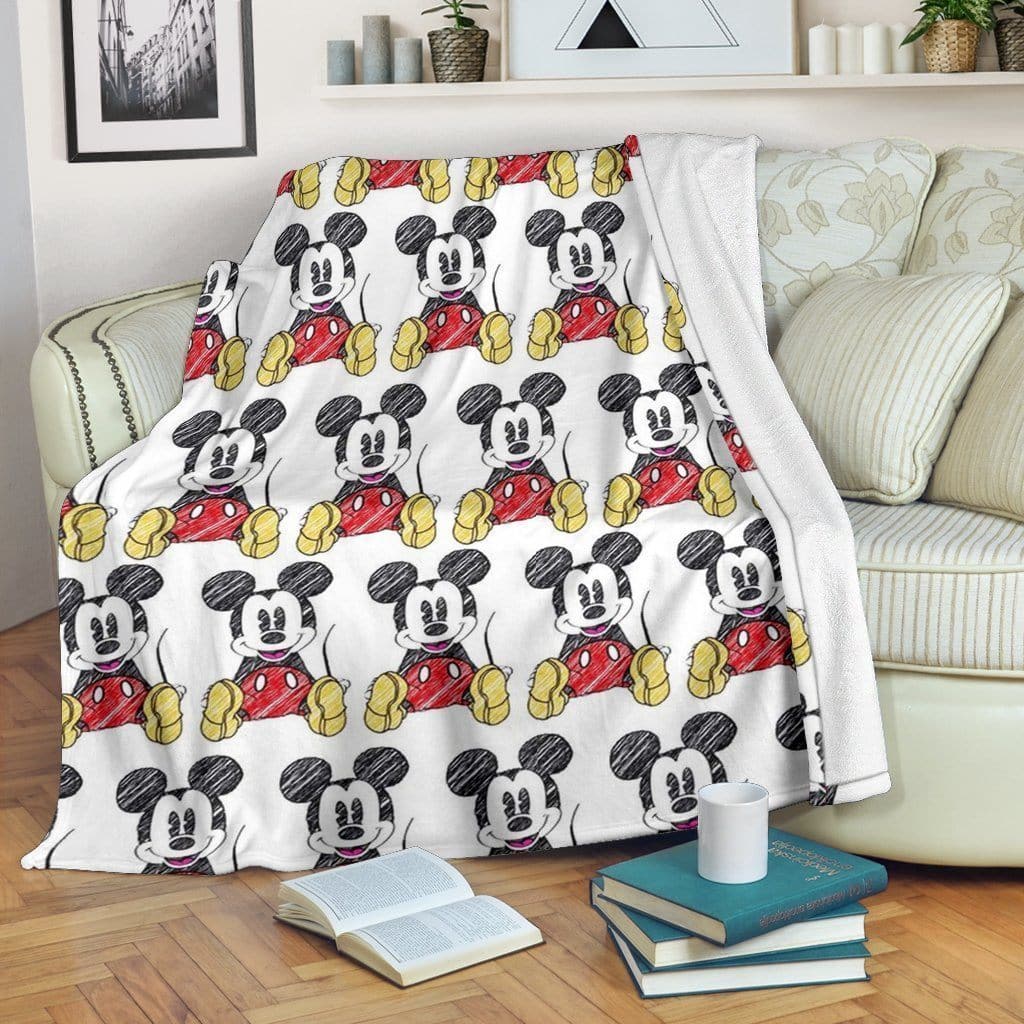 Amazon Best Seller Funny Mickey Fleece Blanket