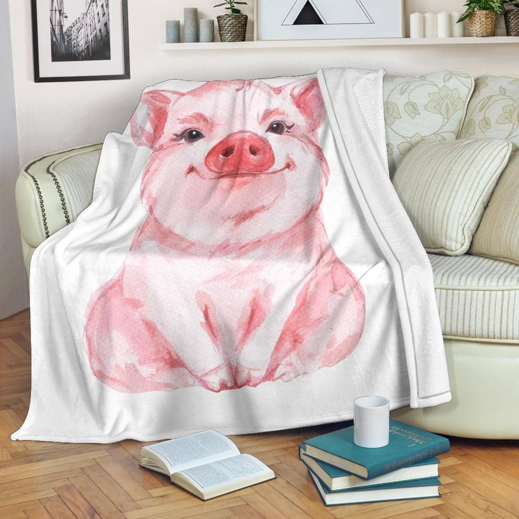 Amazon Best Seller Funny Pig Pig Lover Fleece Blanket