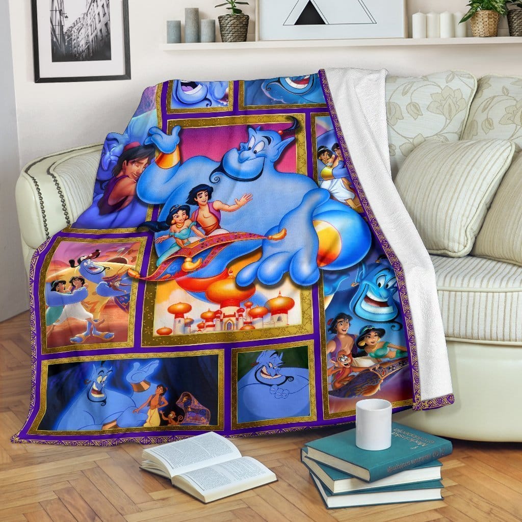 Amazon Best Seller Genie Aladdin Fleece Blanket