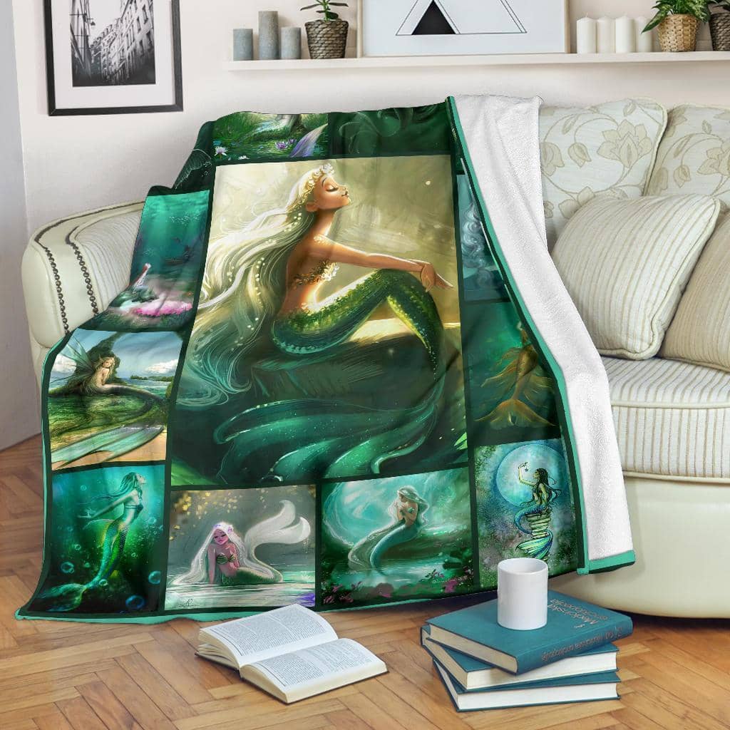 Amazon Best Seller Graphic Mermaid Mermaid Lover Fleece Blanket