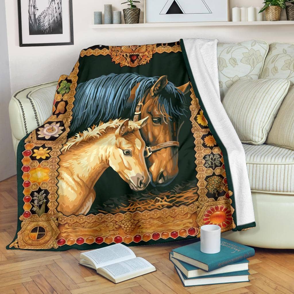 Amazon Best Seller Graphic Paint Horse Horse Lover Fleece Blanket