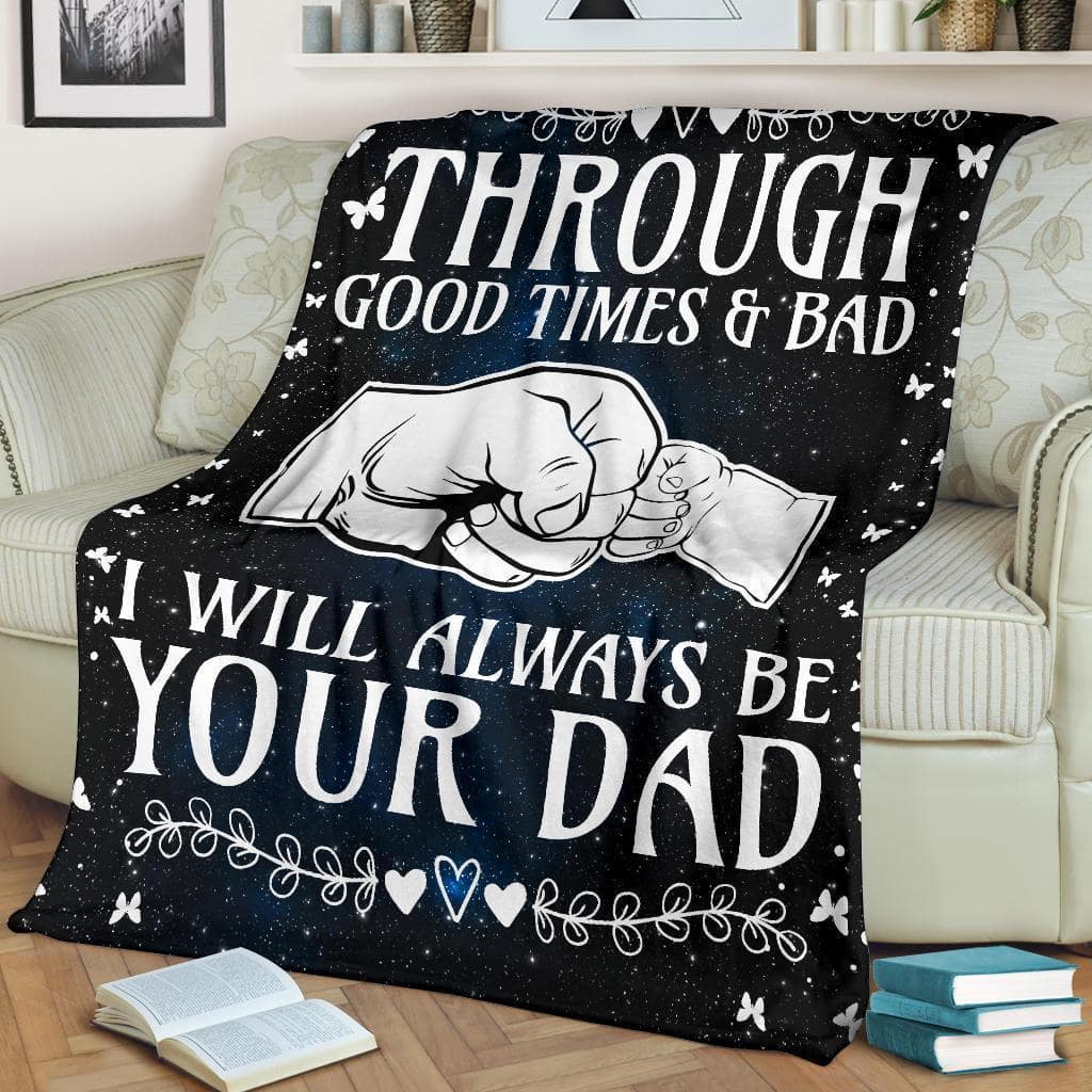Amazon Best Seller I Will Always Be Your Dad From Dad Fleece Blanket
