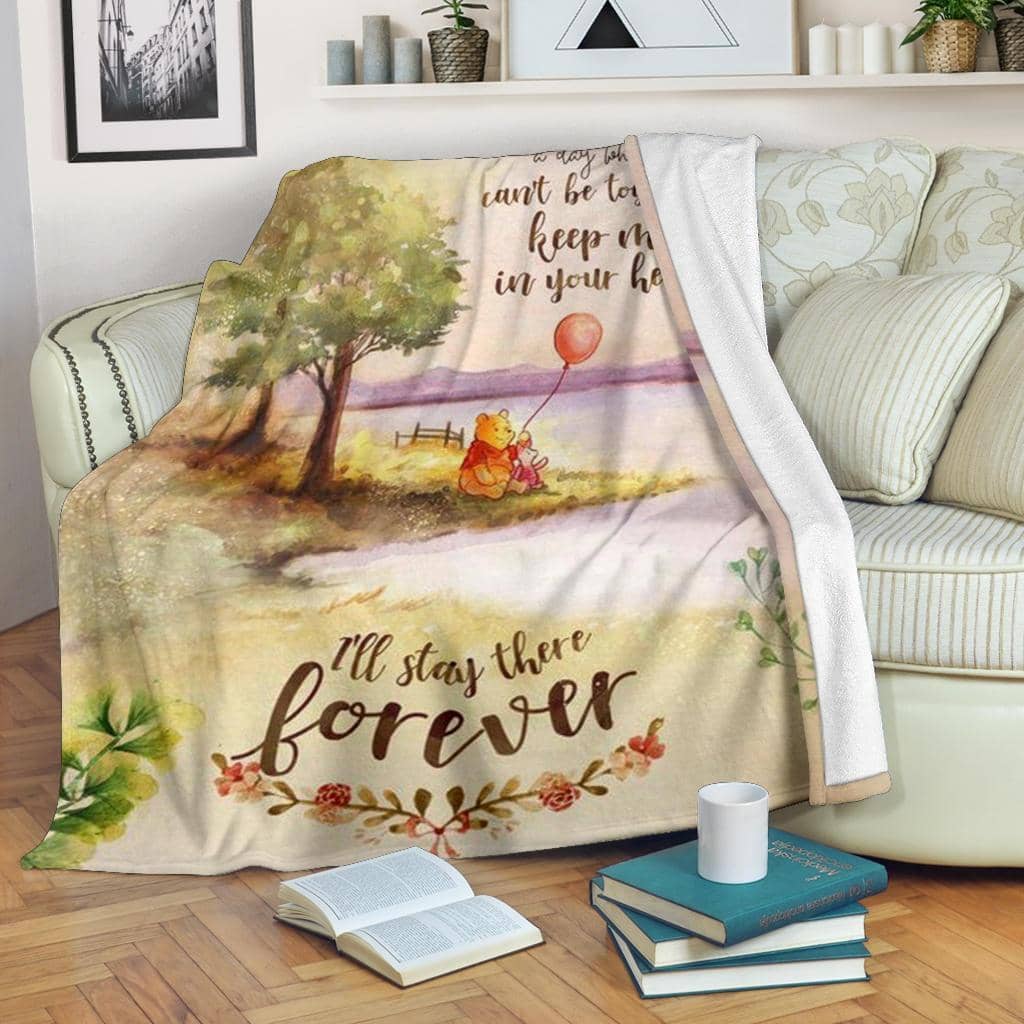 Amazon Best Seller I'Ll Stay Thereever Pooh Fleece Blanket