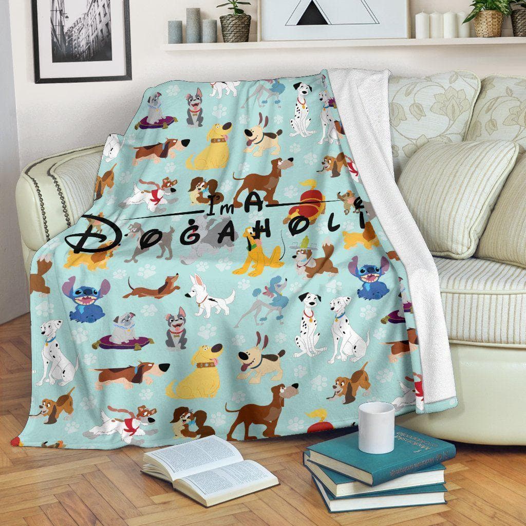 Amazon Best Seller I'M A Dogaholic Funny Dog Lover Fleece Blanket