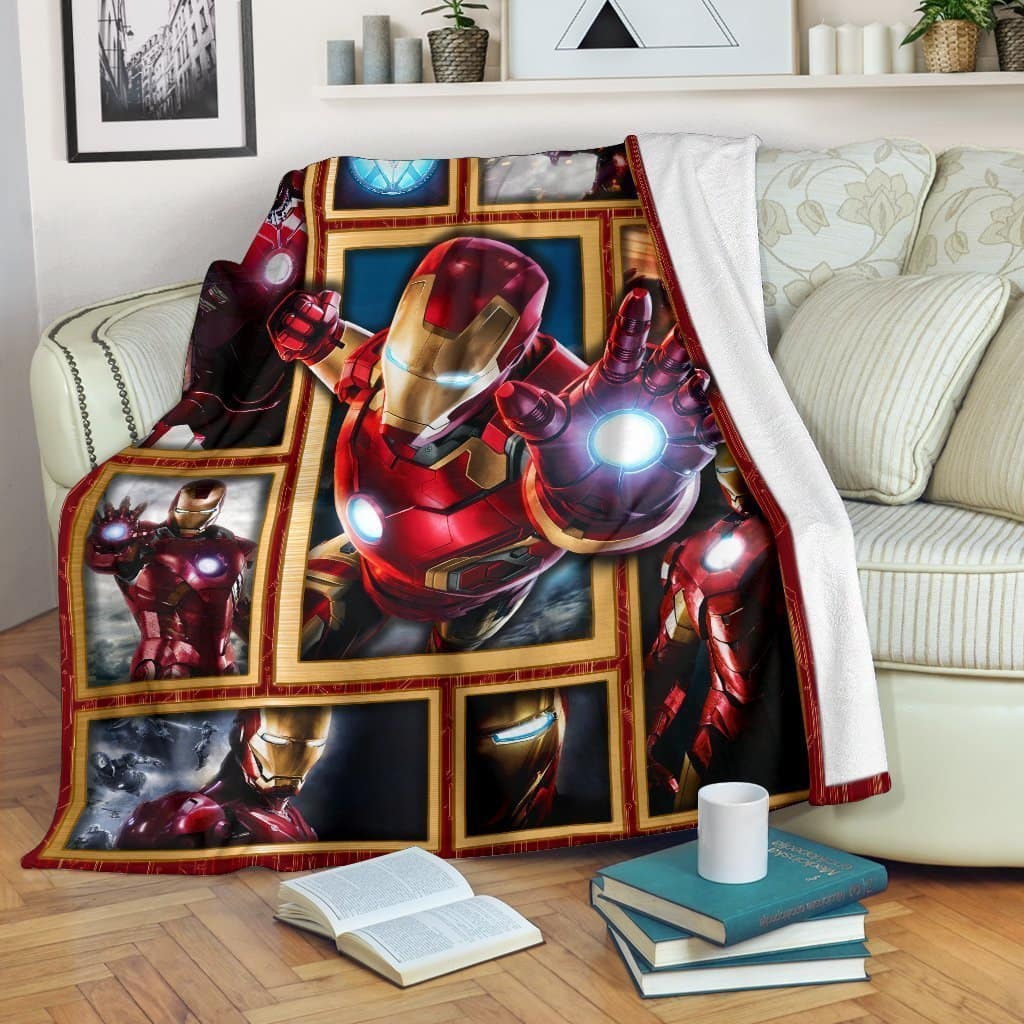Amazon Best Seller Iron Man Funny Idea Fleece Blanket