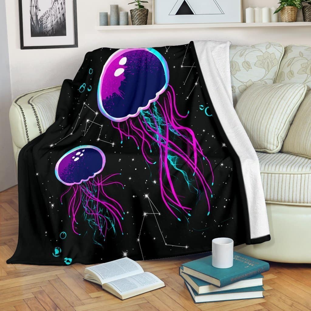 Amazon Best Seller Jellyfish Idea Sea Lover Fleece Blanket