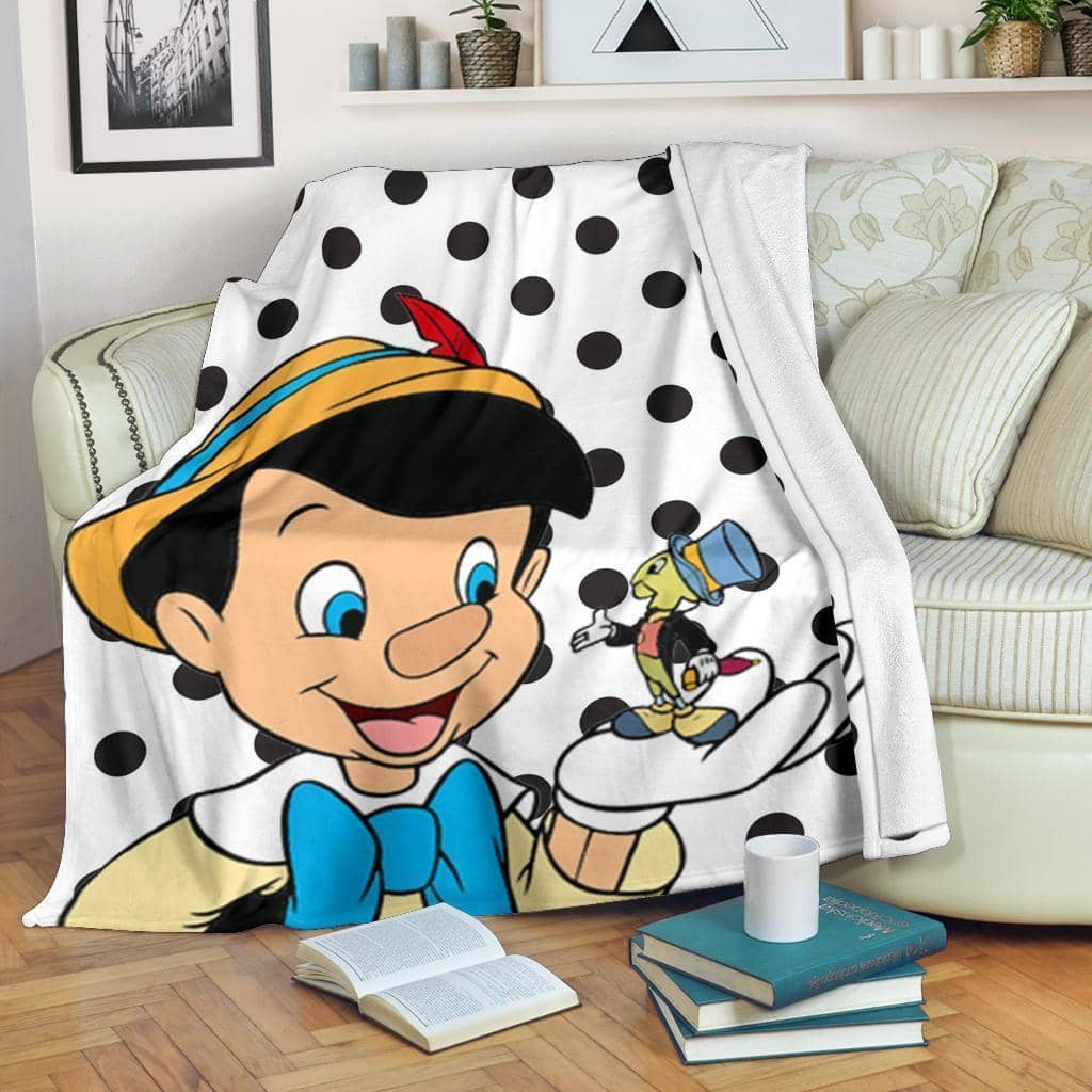 Amazon Best Seller Jiminy Cricket Pinocchio Fleece Blanket