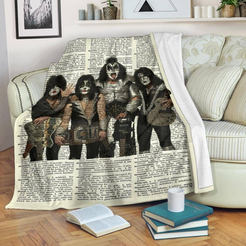 Amazon Best Seller Kiss Band Rock Fleece Blanket