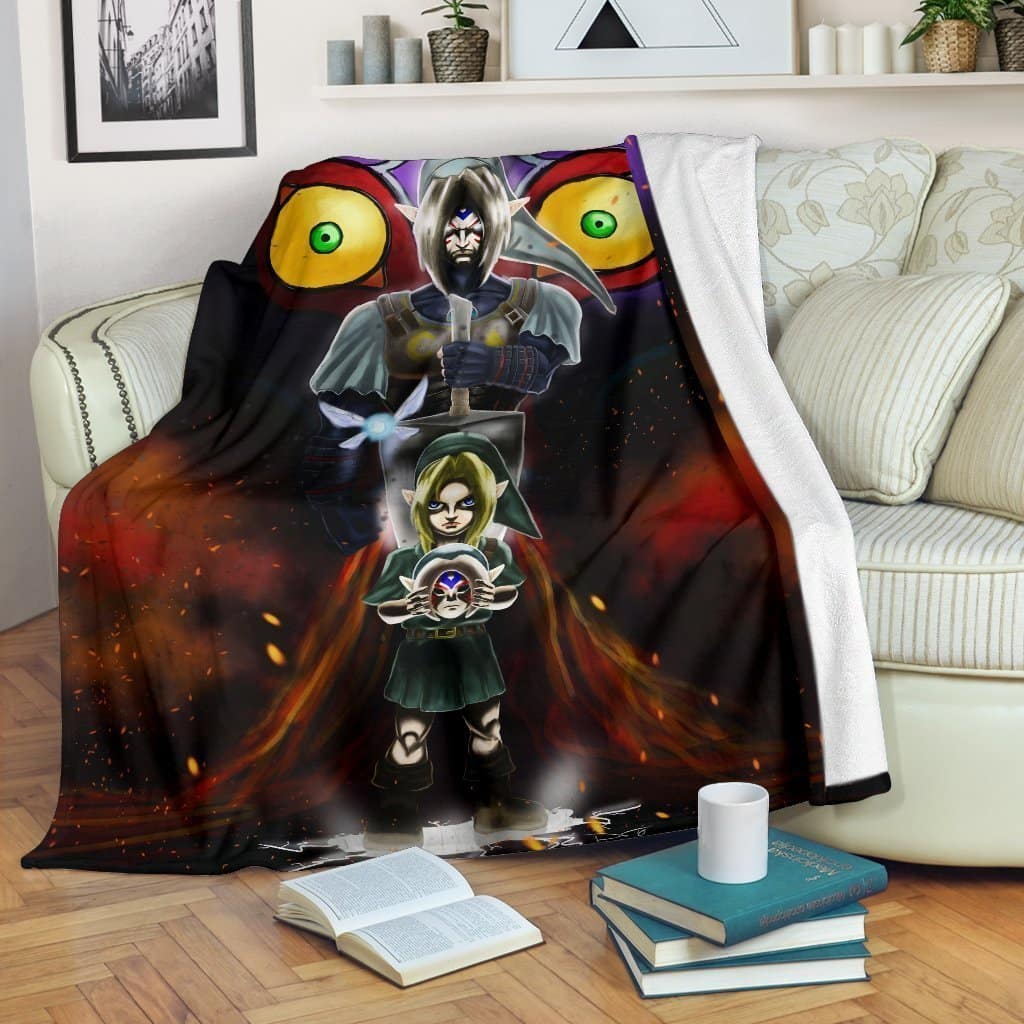 Amazon Best Seller Legend Of Zelda Majoras Mask Graphic Fleece Blanket