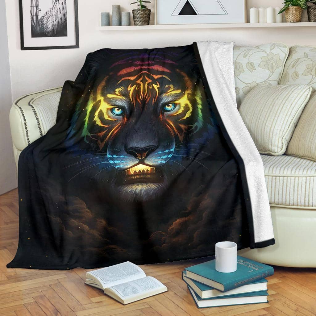 Amazon Best Seller Legendary Face Tiger Tiger Lover Fleece Blanket