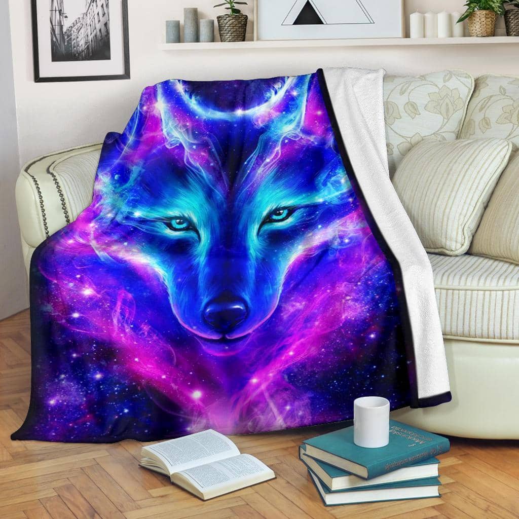 Amazon Best Seller Legendary Face Wolf Wolf Lover Fleece Blanket