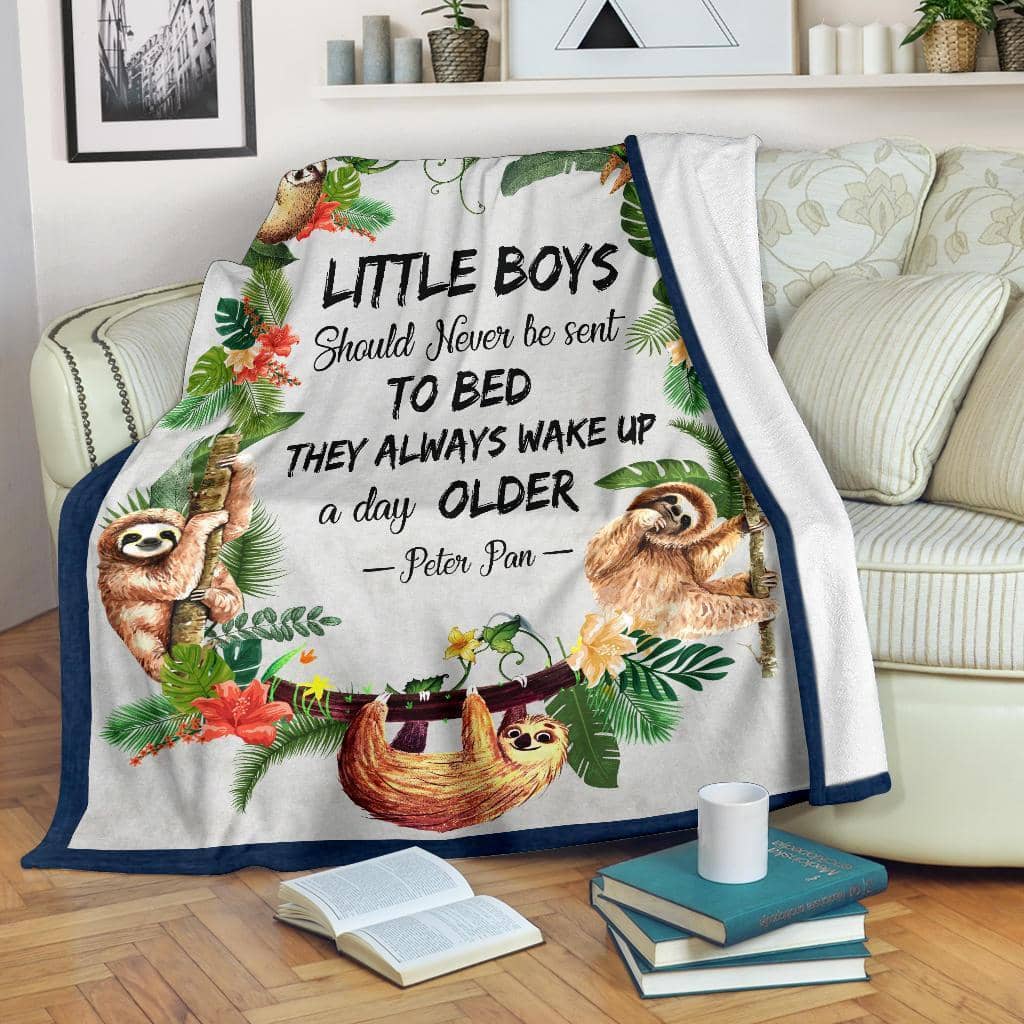 Amazon Best Seller Little Boys Sloth Sloth Lover Fleece Blanket