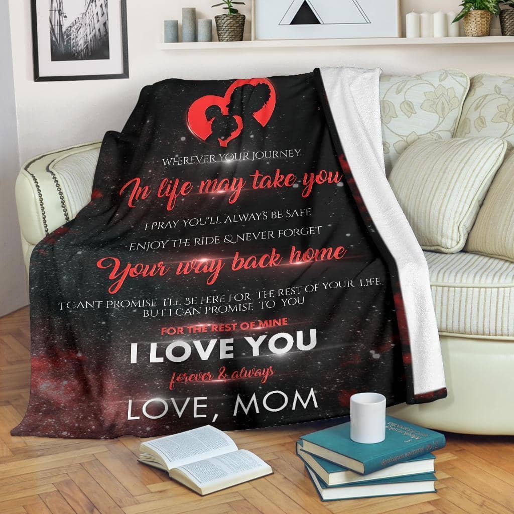 Amazon Best Seller To My Daughter I Love Youever Always Mom Fleece Blanket