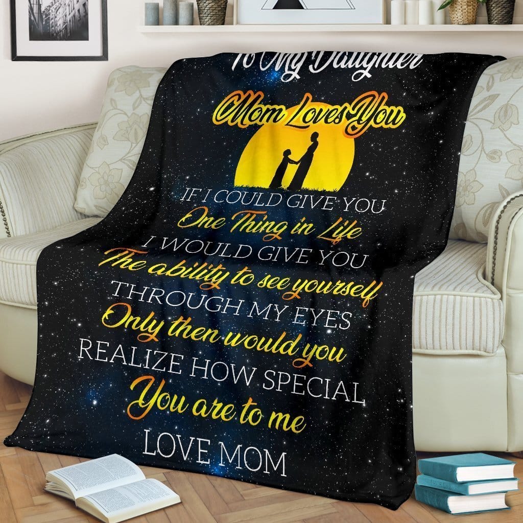 Amazon Best Seller To My Daughter You Are Special To Me Mom Fleece Blanket