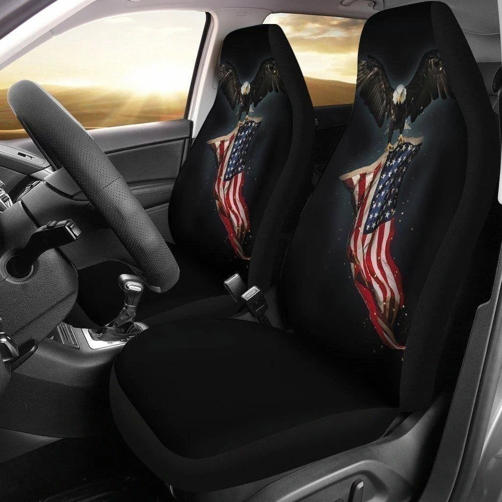 American Flag For Fan Gift Sku 2300 Car Seat Covers