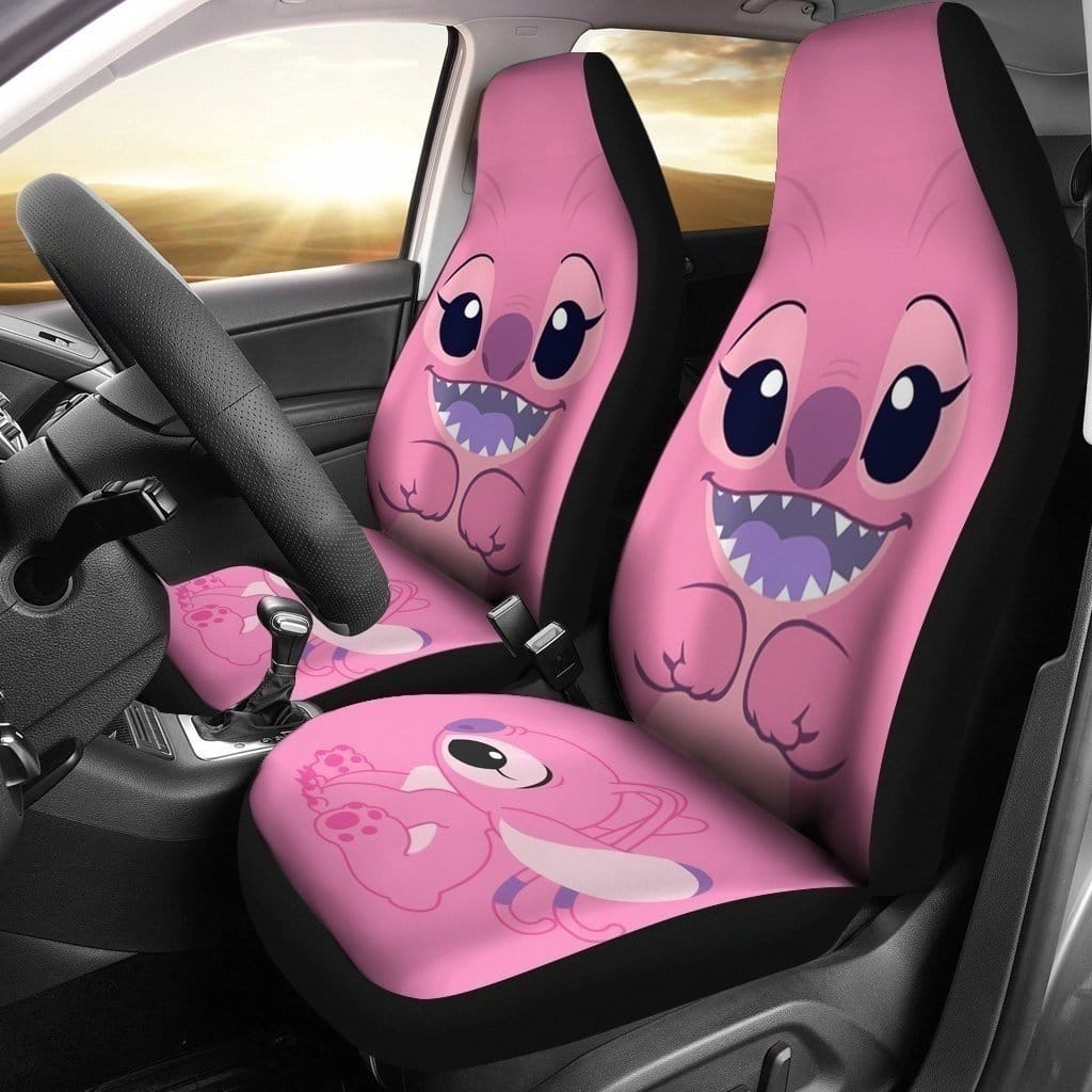 Angel Stitch Pink For Fan Gift Sku 1583 Car Seat Covers