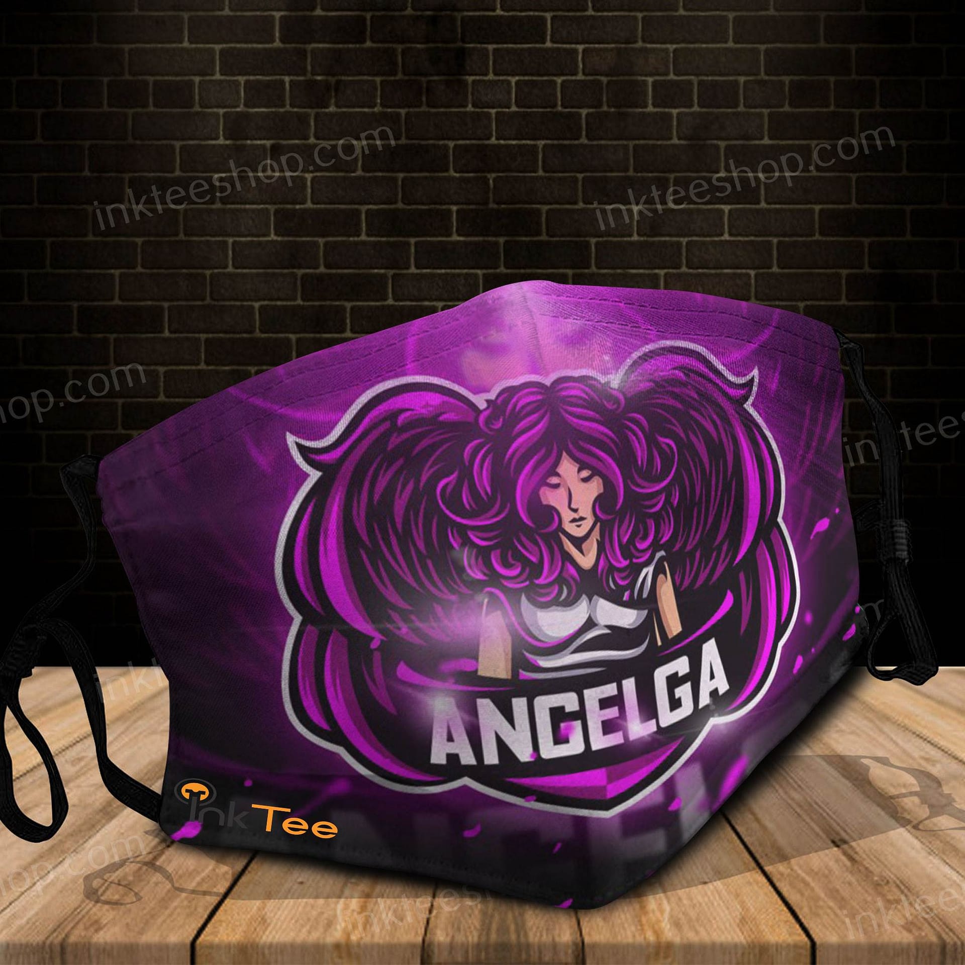 Angelga Mascot For Esports Fans Logo Face Mask