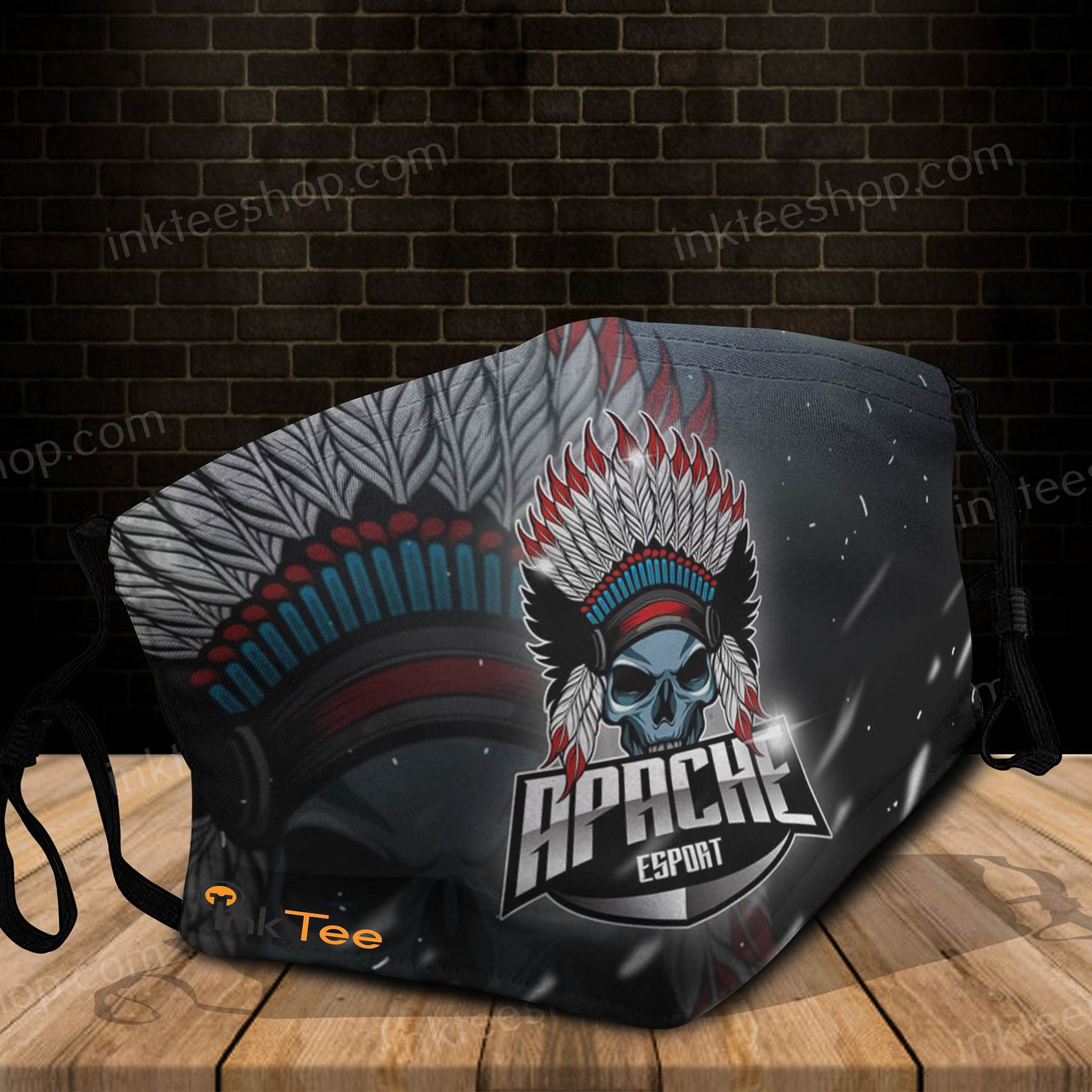 Apache Mascot For Esports Fans Logo Face Mask