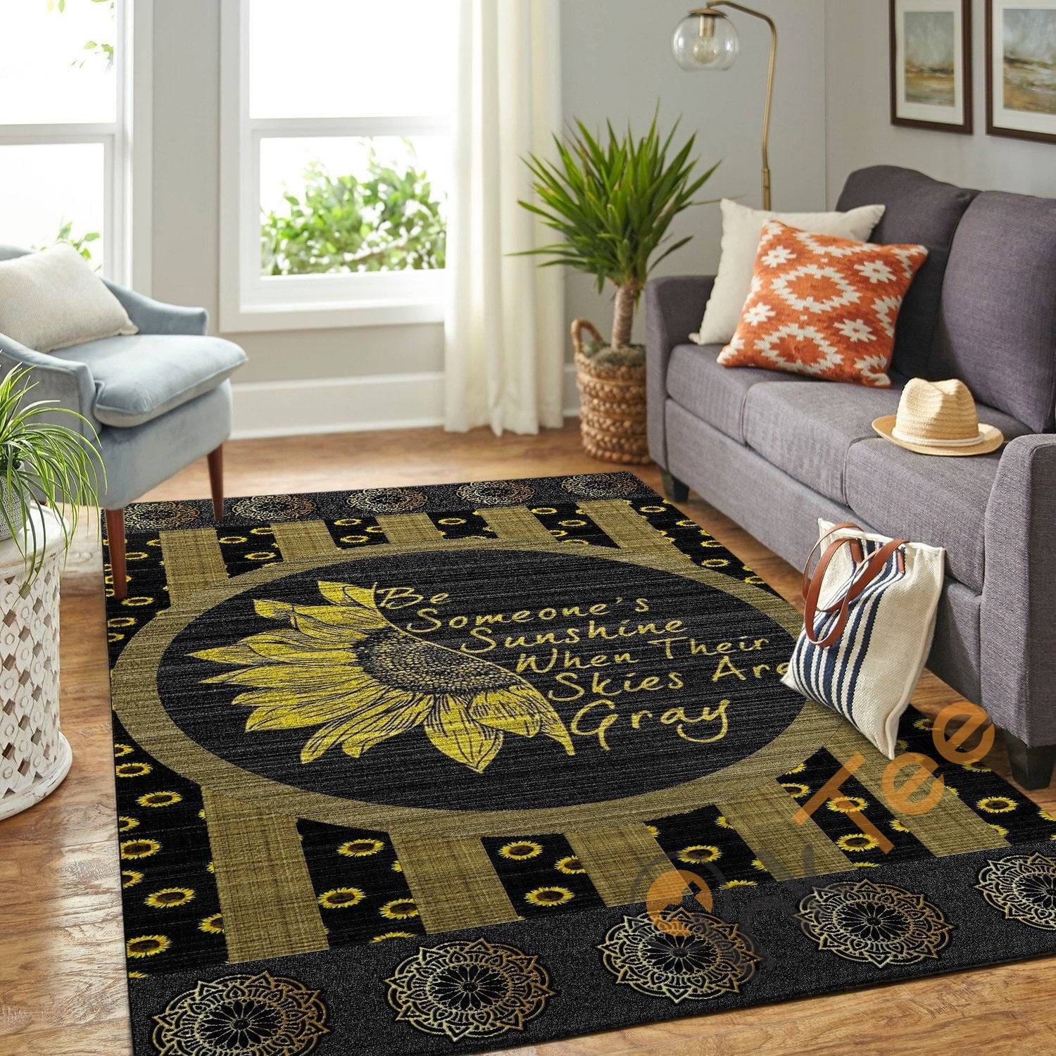 Be Someone's Sunshine When Their Shies Are Grey Hippie Floor Decor Soft Living Room Bedroom Carpet Highlight For Home Rug