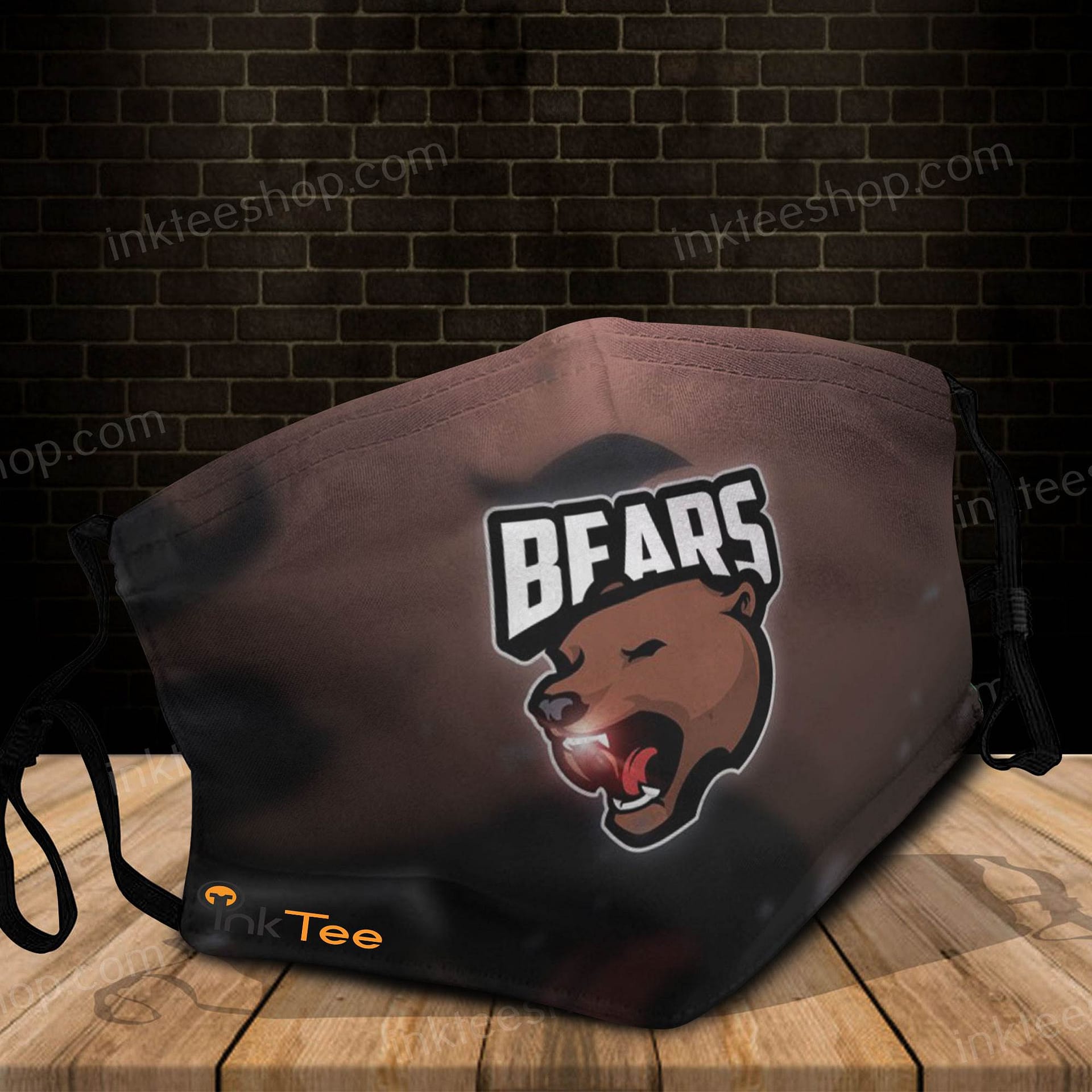Bear Mascot For Esports Fans Logo Face Mask