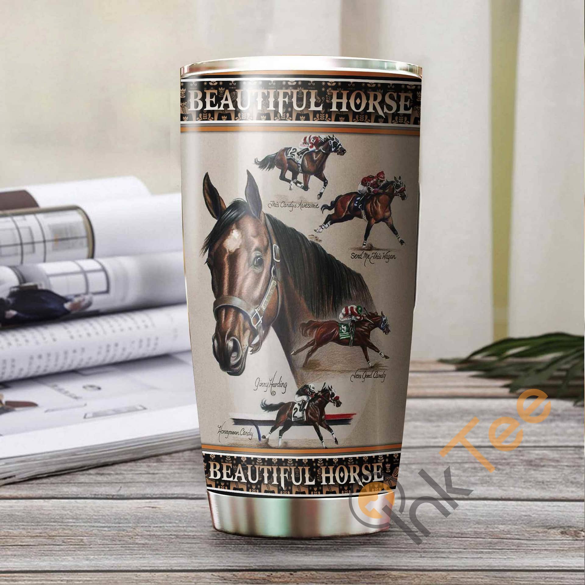 Beautiful Horse Amazon Best Seller Sku 2808 Stainless Steel Tumbler