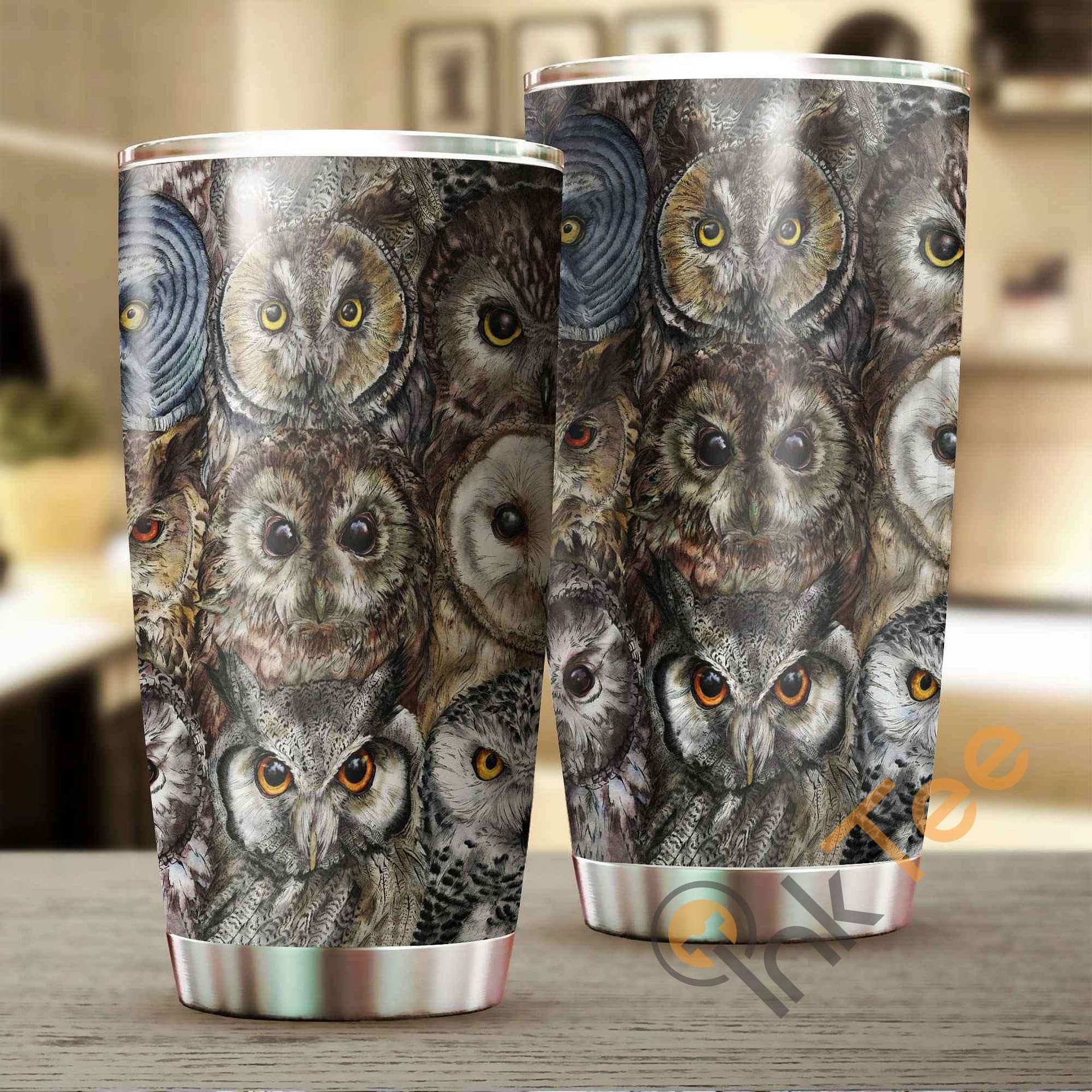 Beautiful Owl Stainless Steel Tumbler