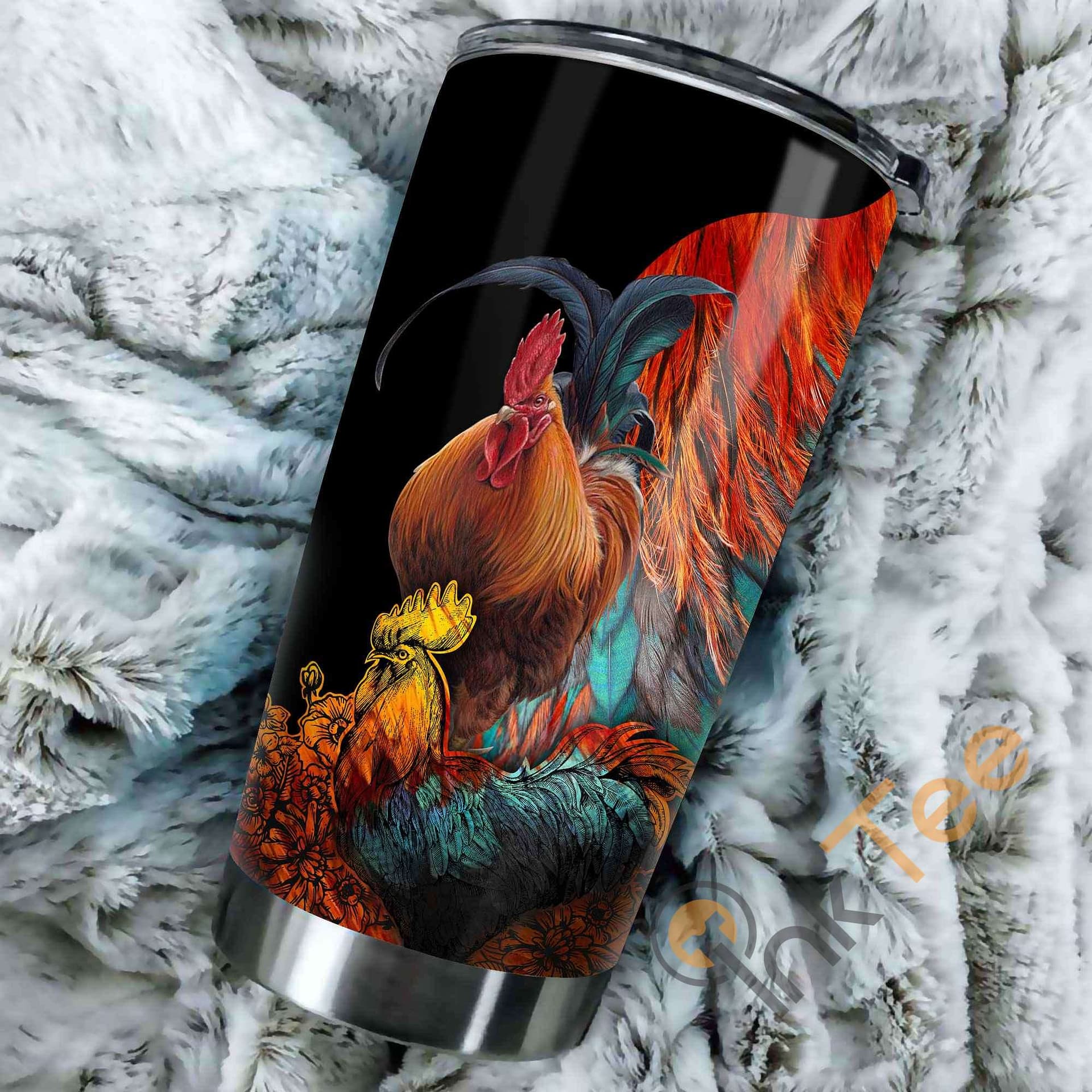 Beautiful Rooster Stainless Steel Tumbler