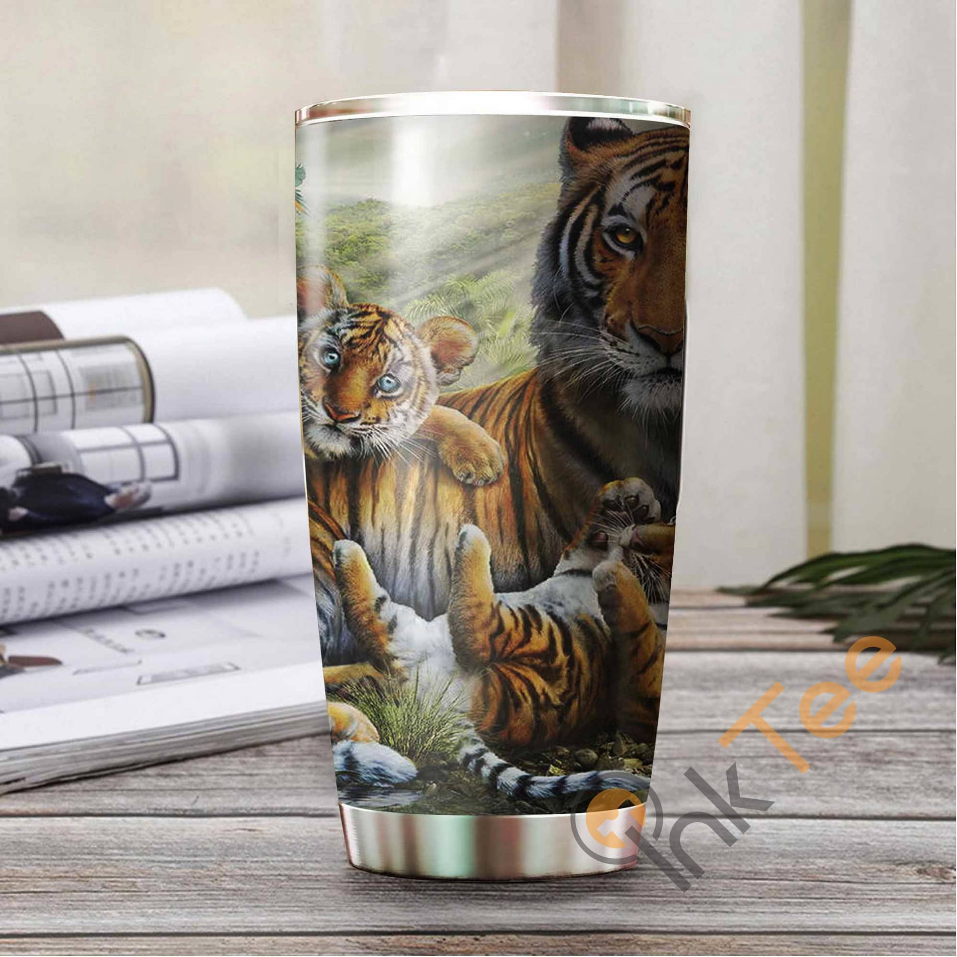 Beautiful Tiger Amazon Best Seller Sku 2565 Stainless Steel Tumbler