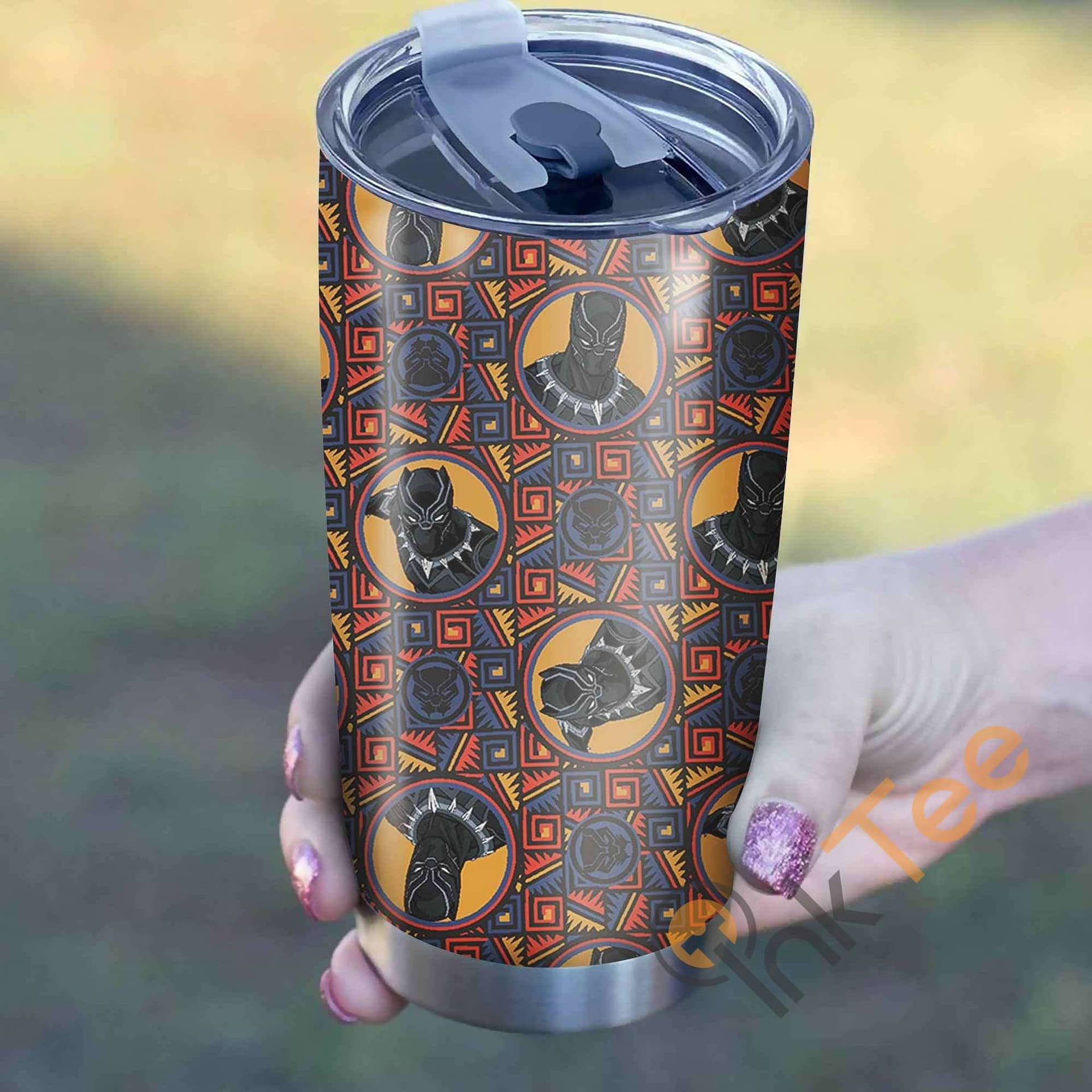 Black Panther Pattern Perfect Gift Stainless Steel Tumbler