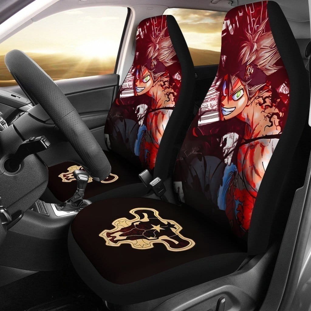 Bull Symbol Asta Black Clover For Fan Gift Sku 2796 Car Seat Covers